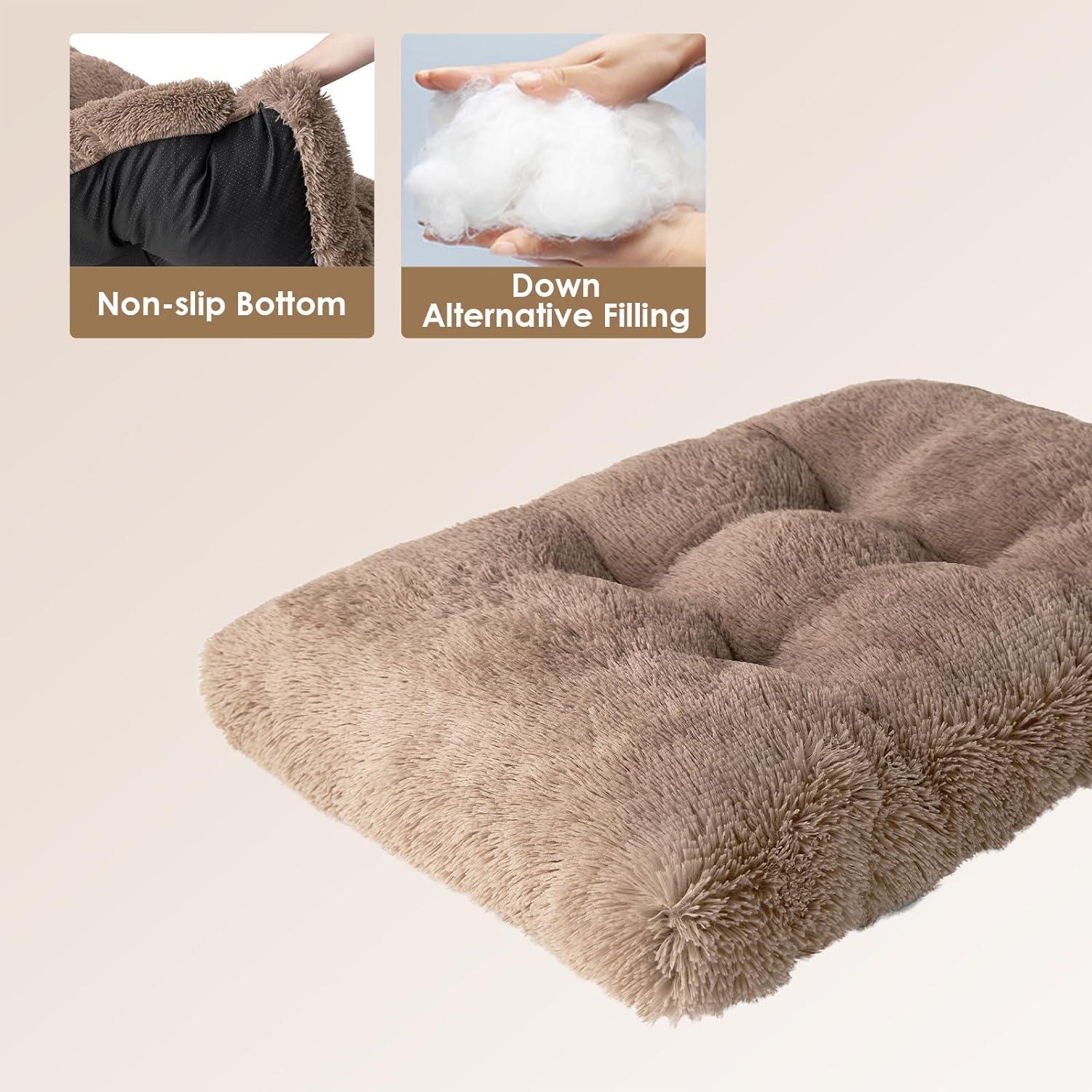 EHEYCIGA Calming Dog Bed Medium, Fluffy Anti | PetNestUK