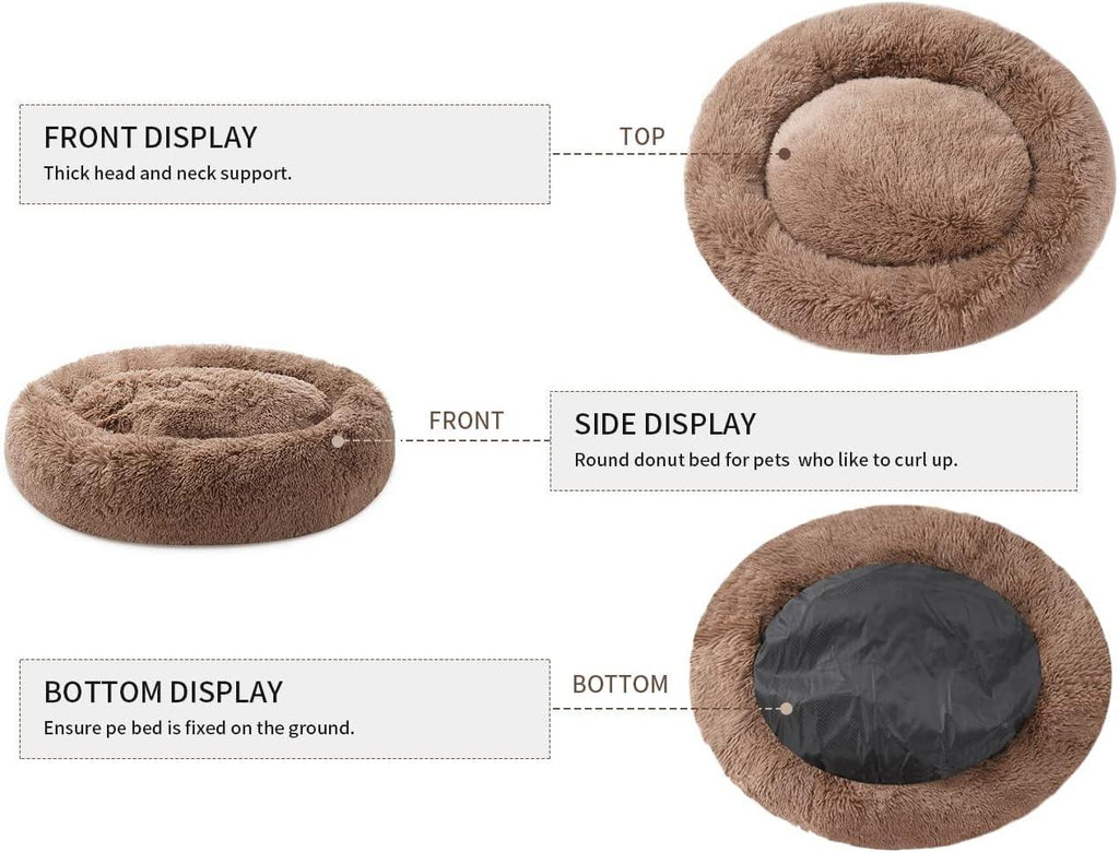 YOJOGEE Calming Donut Puppy Bed for Medium Small | PetNestUK