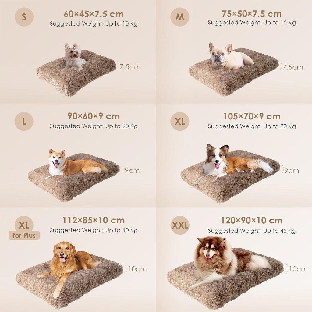 EHEYCIGA Calming Dog Bed Medium, Fluffy Anti | PetNestUK