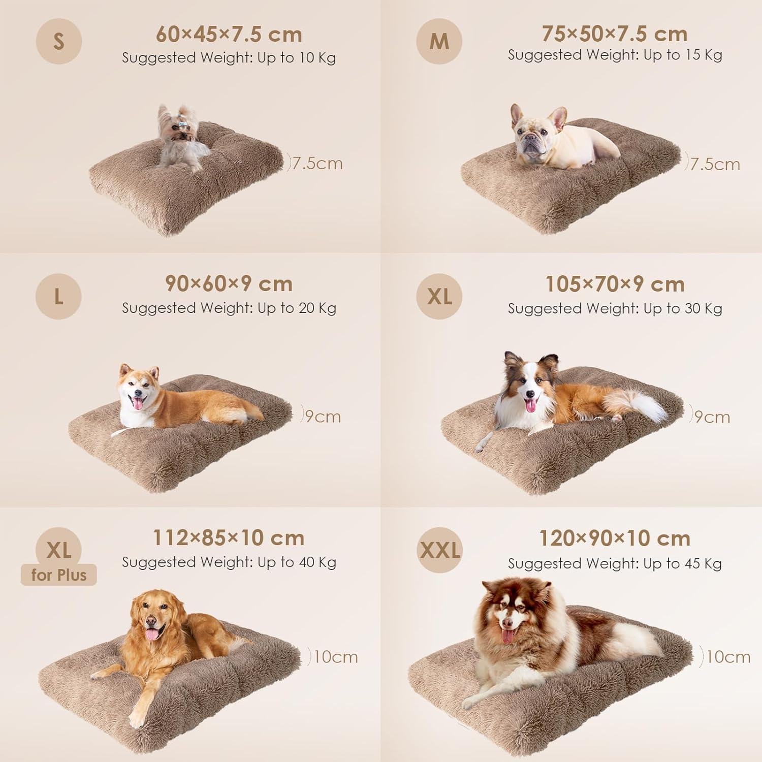 EHEYCIGA Calming Dog Bed Medium, Fluffy Anti | PetNestUK