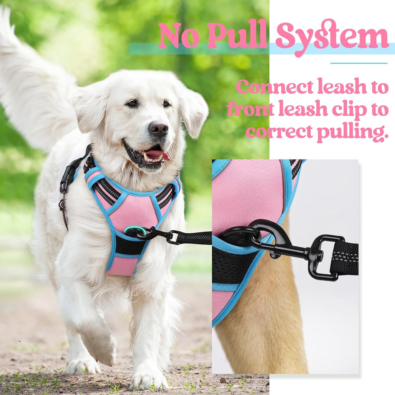 rabbitgoo Dog Harness Dog No Pull Pet Harness | PetNestUK