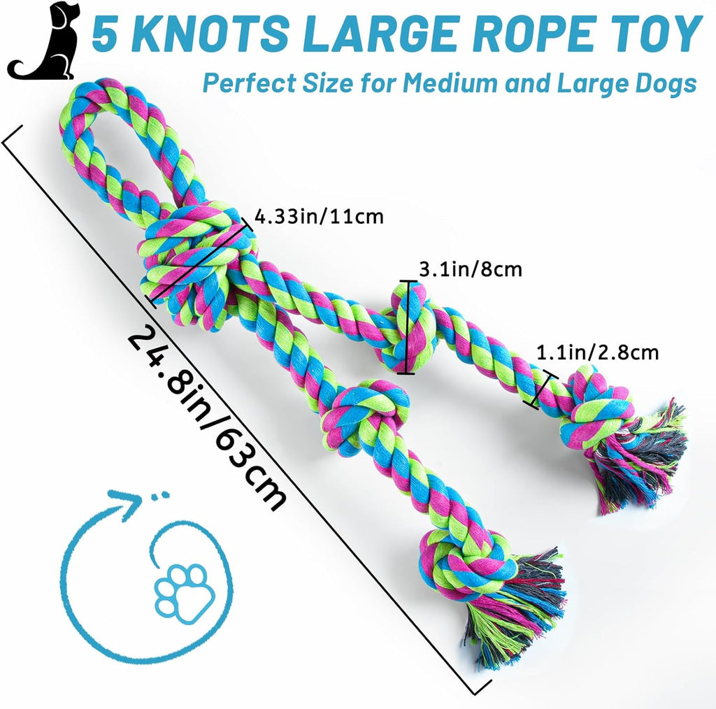 Aitmexcn Dog Rope Toys for Large Medium Dog | PetNestUK