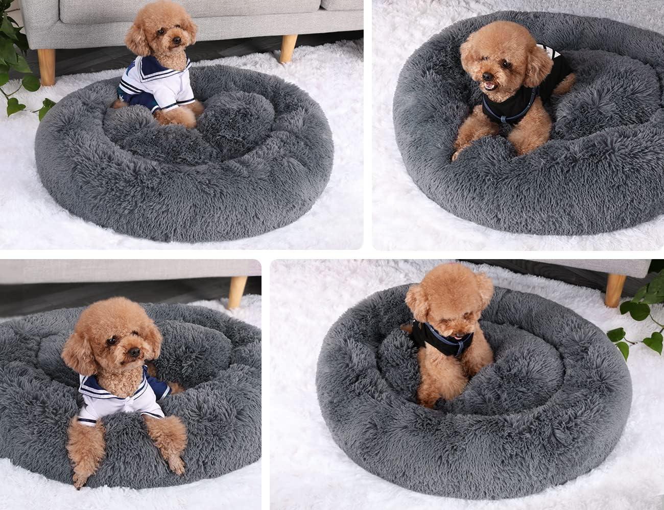 YOJOGEE Calming Donut Puppy Bed for Medium Small | PetNestUK