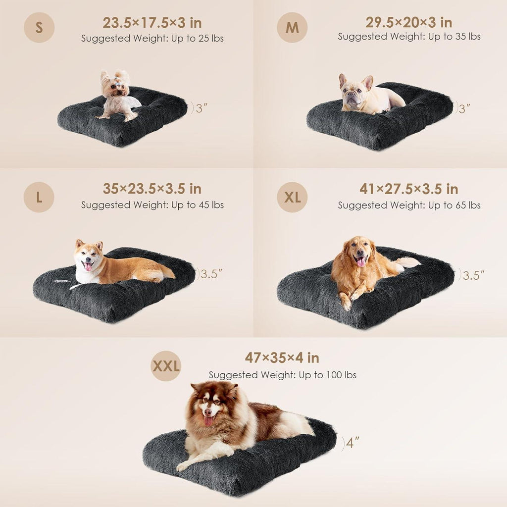 EHEYCIGA Calming Dog Bed Medium, Fluffy Anti | PetNestUK