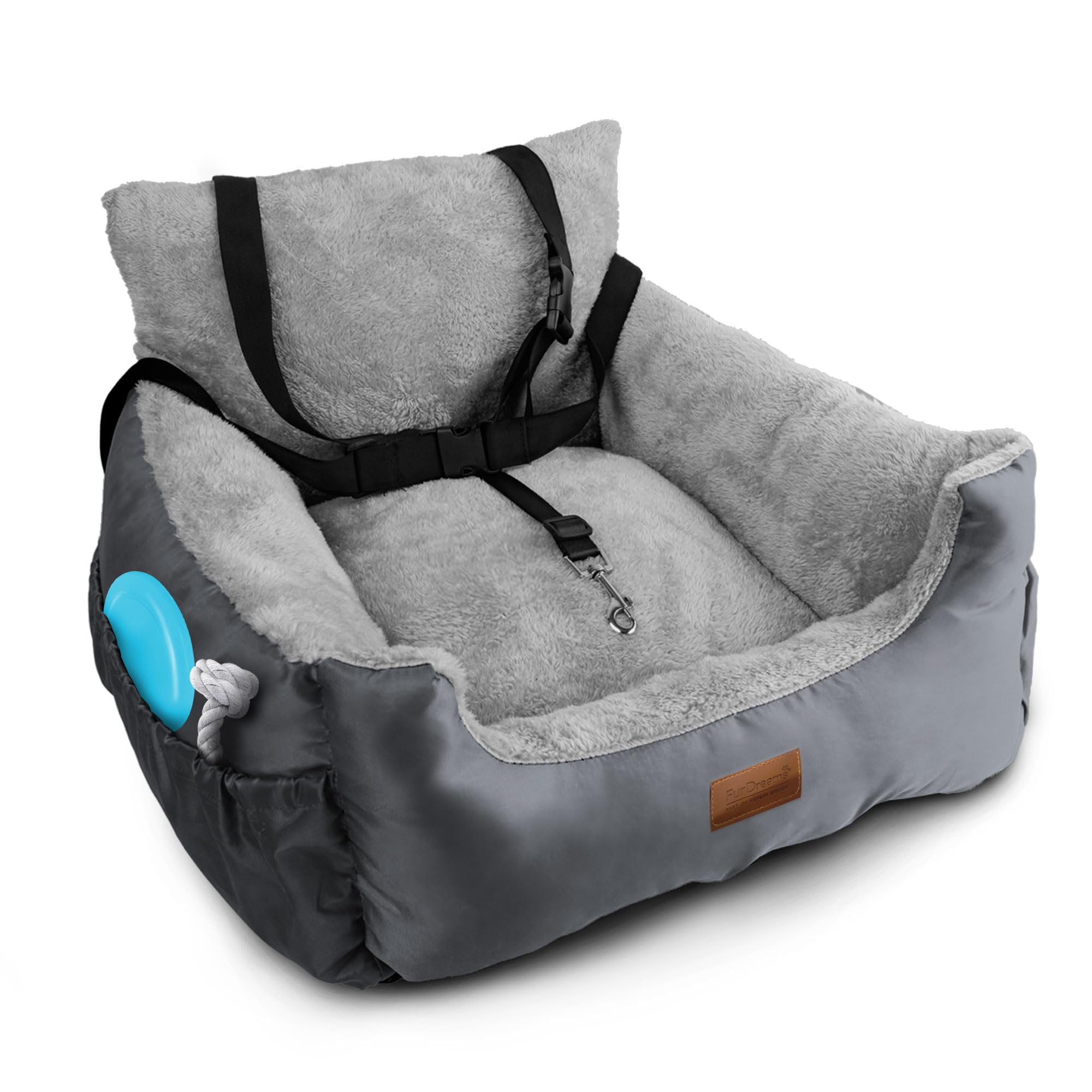 Furdreams Dog Car Seat Plush & Cosy Pet Car | PetNestUK