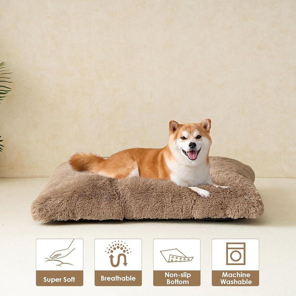 EHEYCIGA Calming Dog Bed Medium, Fluffy Anti | PetNestUK
