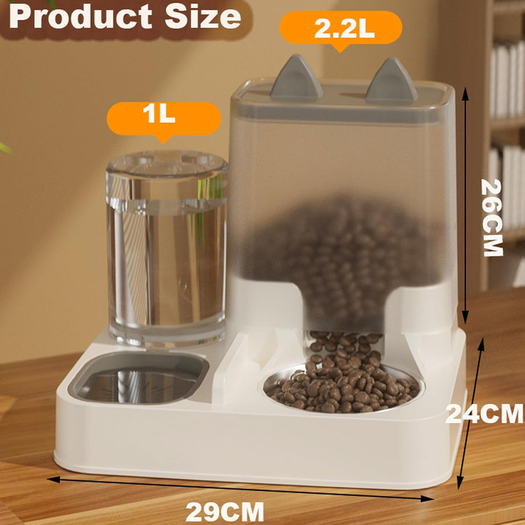 Automatic Food Feeder and Waterer Set 3.2L, 2 | PetNestUK