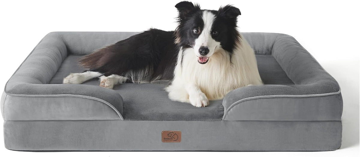Bedsure Foam Dog Sofa Bed with Removable Cover