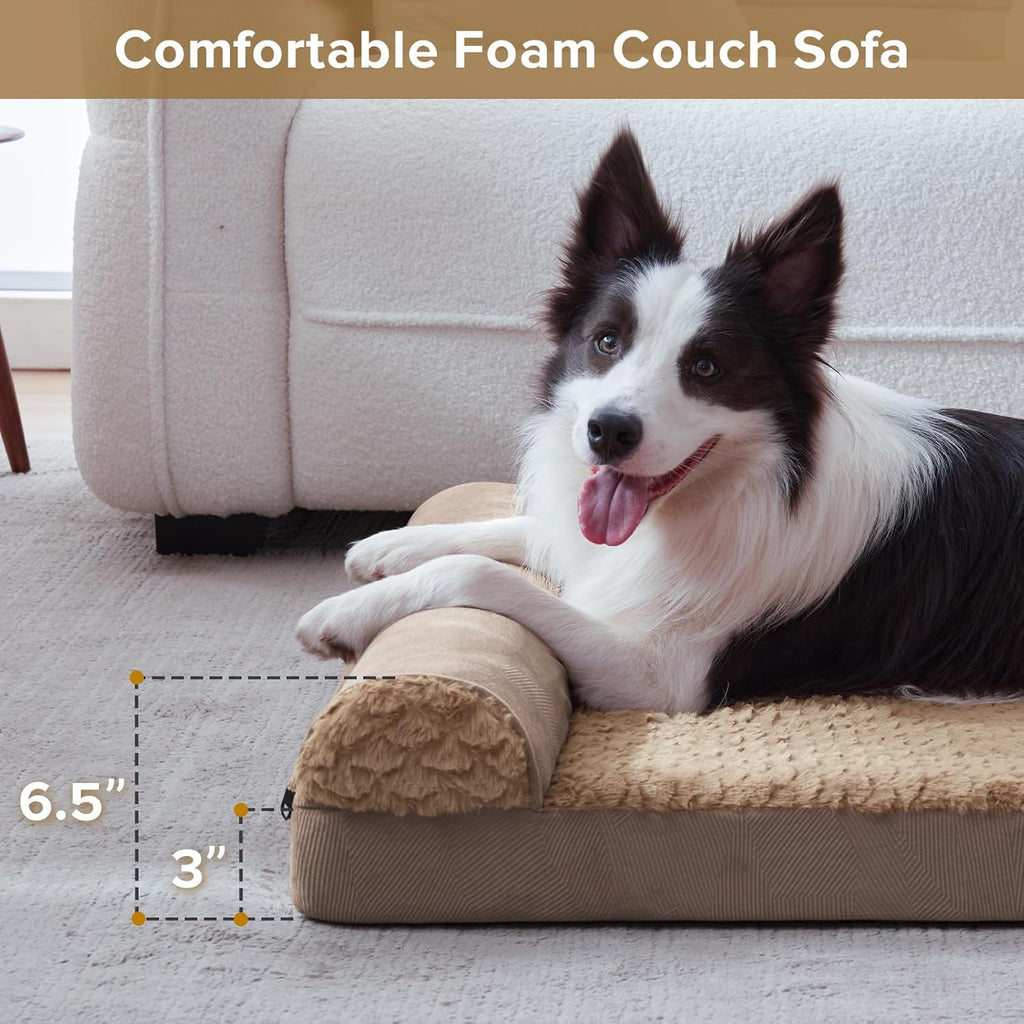 FURTIME Large Dog Bed(89 x 64cm), Orthopedic | PetNestUK