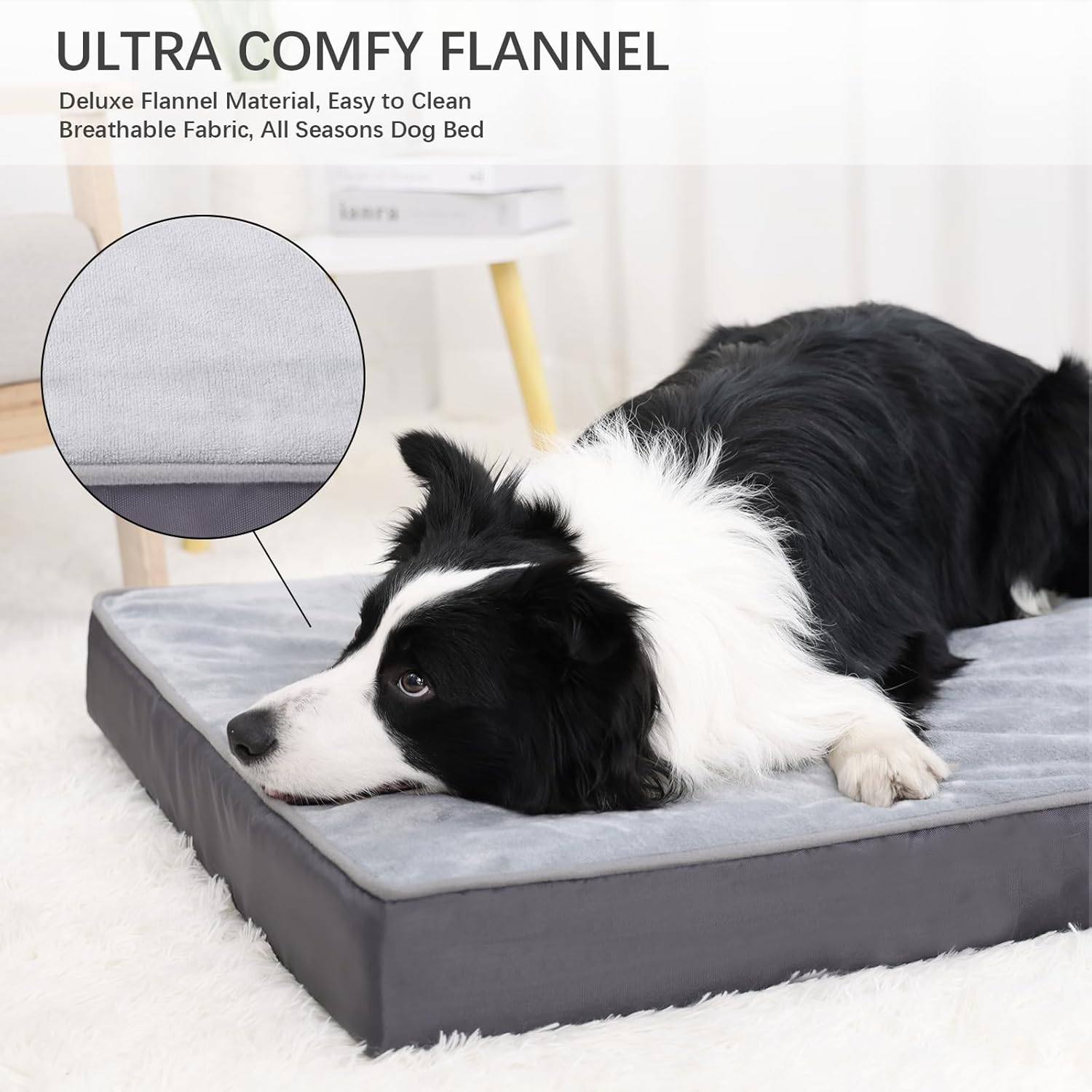 Jaspuriea Orthopedic Dog Beds Washable with | PetNestUK