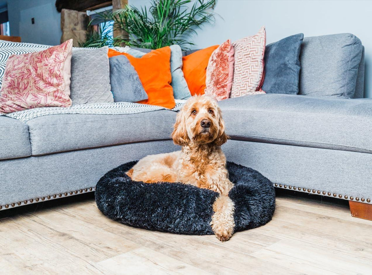 Woof & Whiskers Faux-Fur Donut Pet Bed