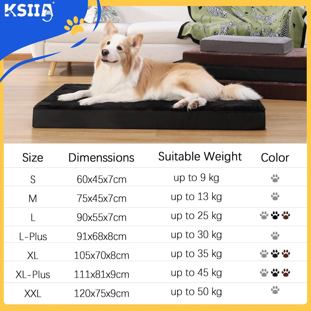 KSIIA Dog Beds Large Washable, Orthopedic Dog | PetNestUK