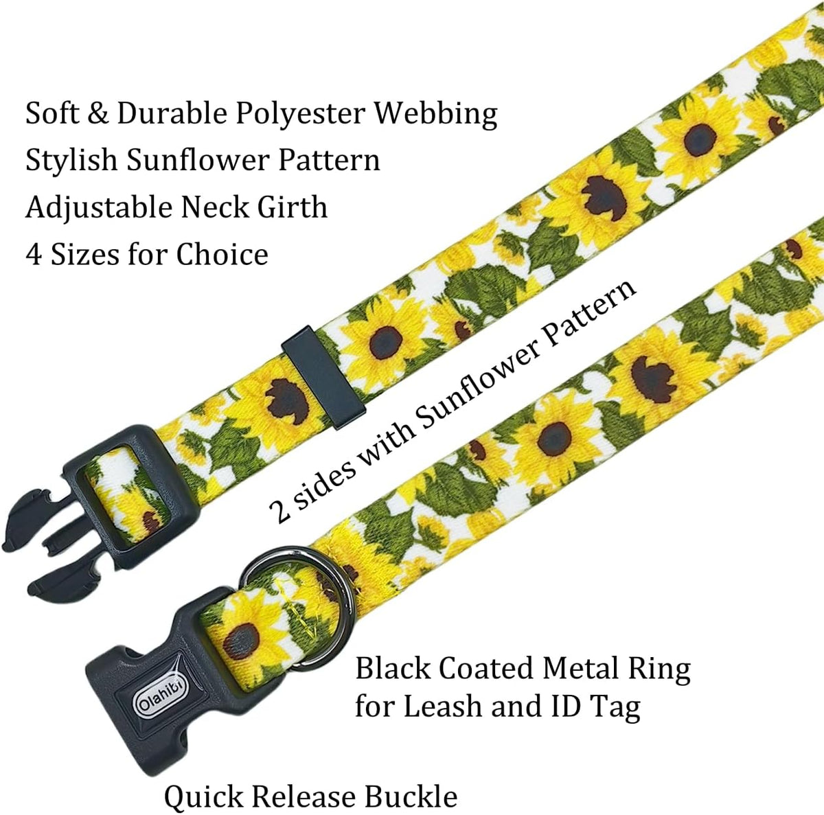 Olahibi Patterned Dog Collar and Lead Sets