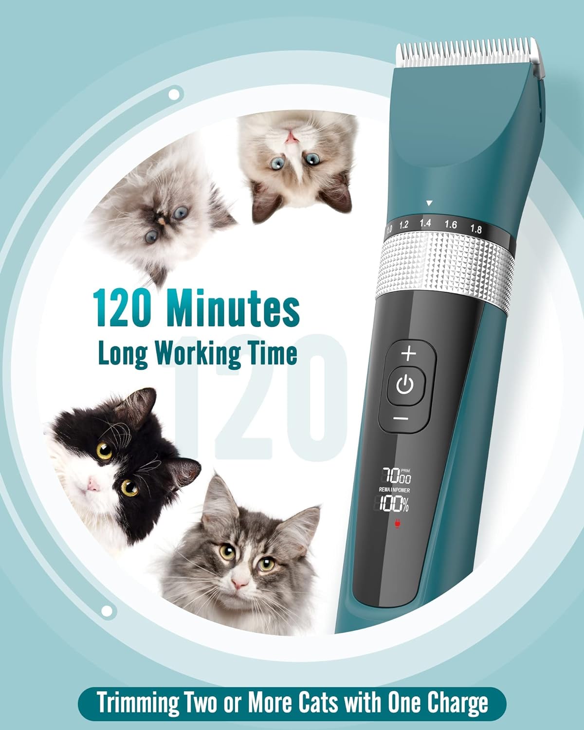 oneisall Cat Clippers for Matted Fur, 5-Speed | PetNestUK