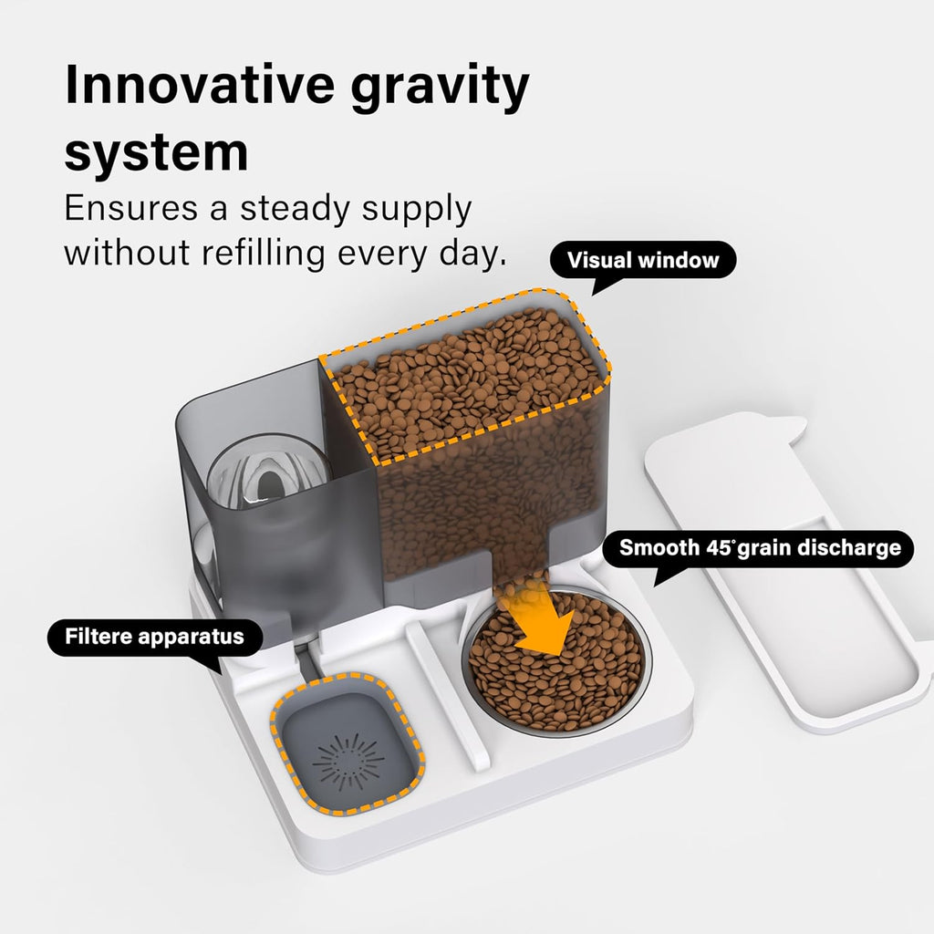 Automatic Food Feeder and Waterer Set 3.2L, 2 | PetNestUK