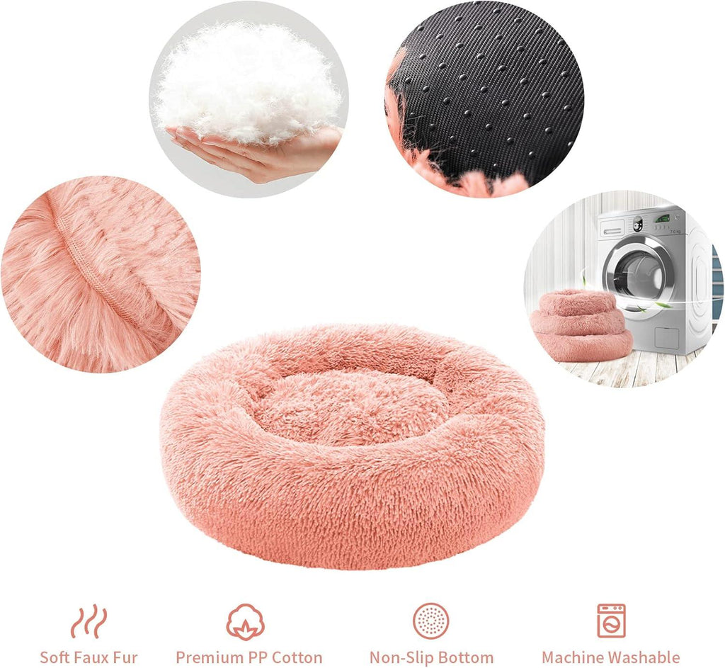YOJOGEE Calming Donut Puppy Bed for Medium Small | PetNestUK