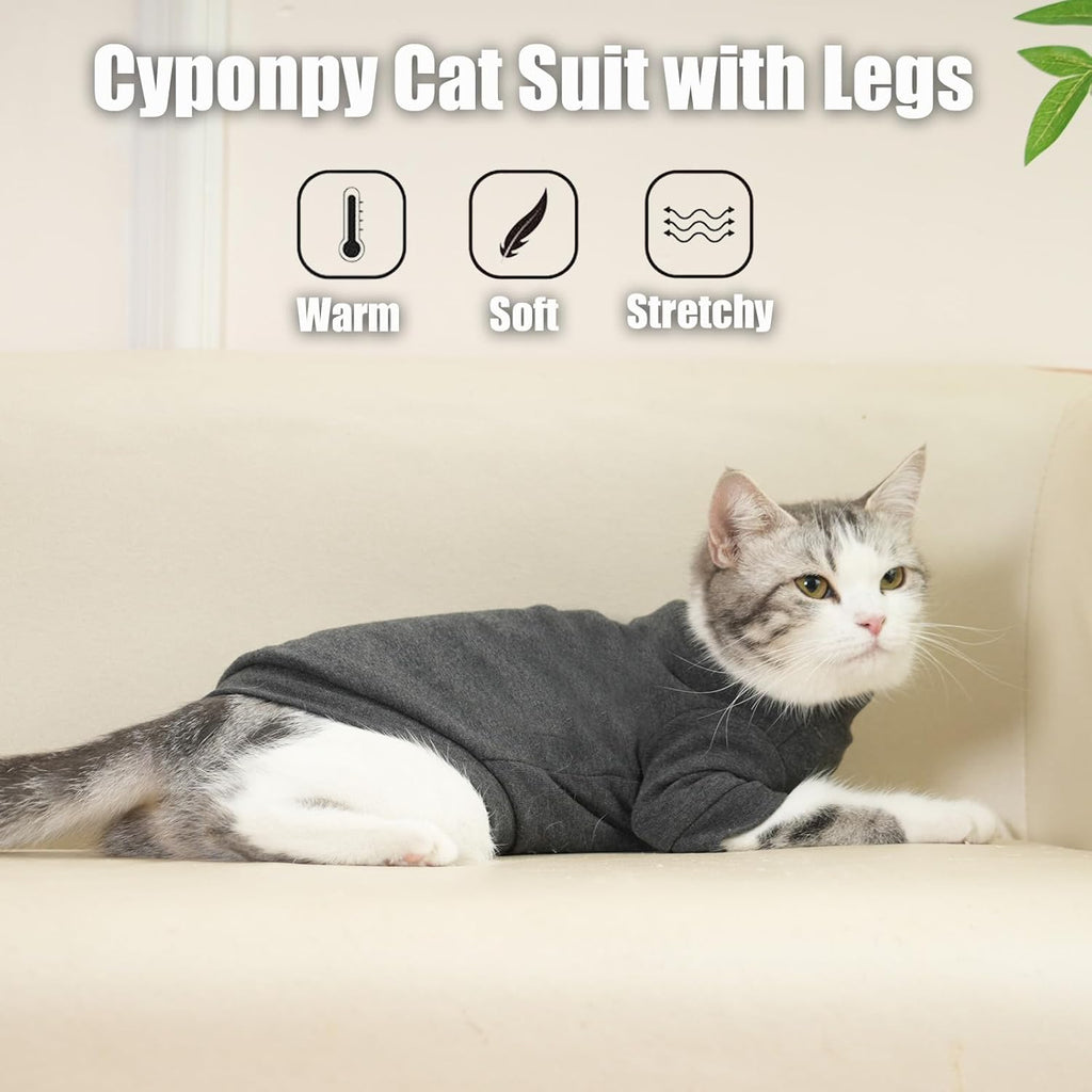 Cyponpy Cat Jumper Fleece Cat Clothing Winter | PetNestUK