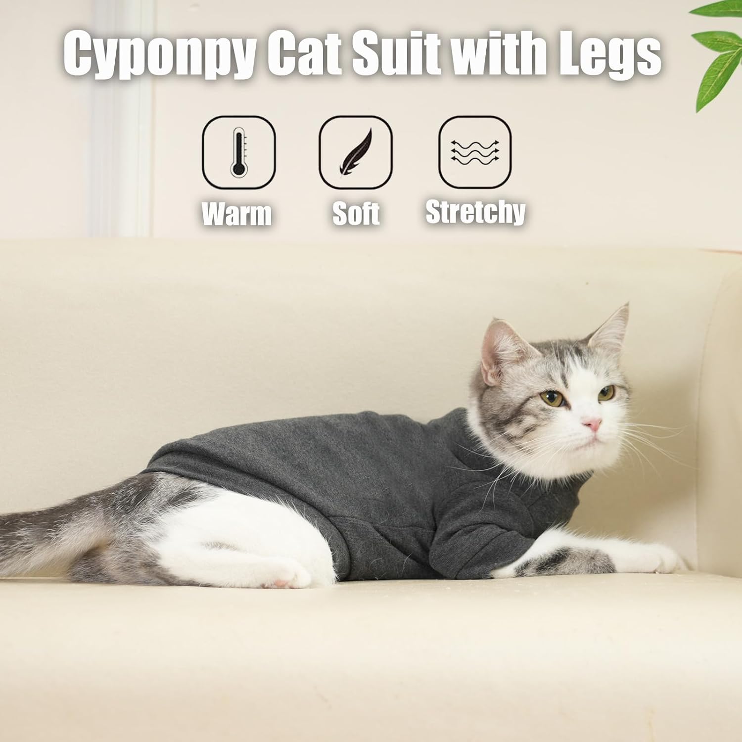 Cyponpy Cat Jumper Fleece Cat Clothing Winter | PetNestUK