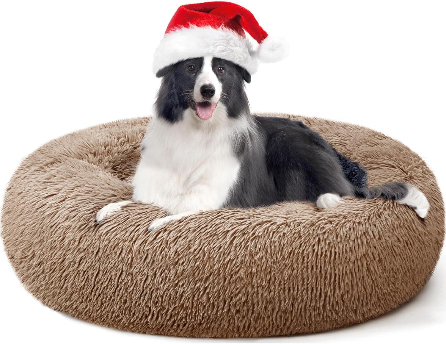 YOJOGEE Calming Donut Puppy Bed for Medium Small | PetNestUK