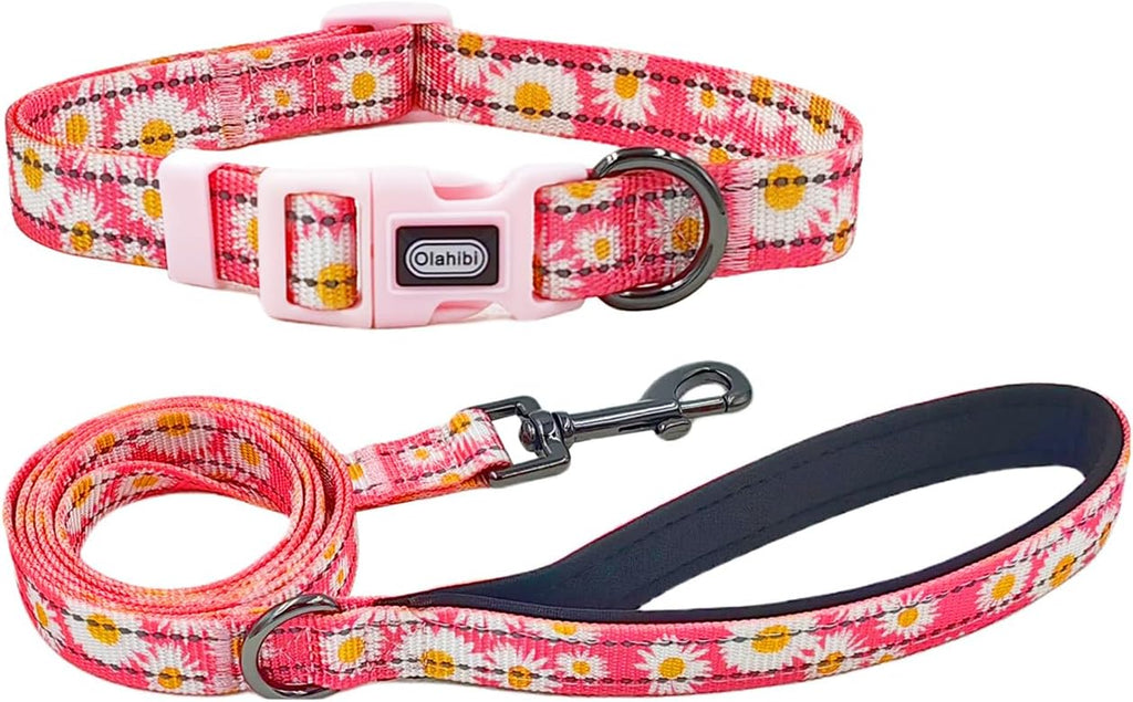 Olahibi Patterned Dog Collar and Lead Sets