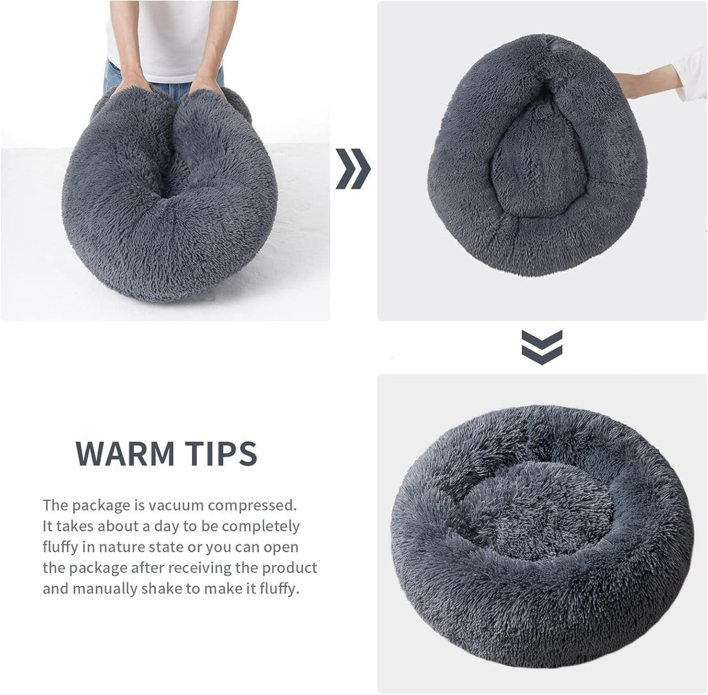 YOJOGEE Calming Donut Puppy Bed for Medium Small | PetNestUK