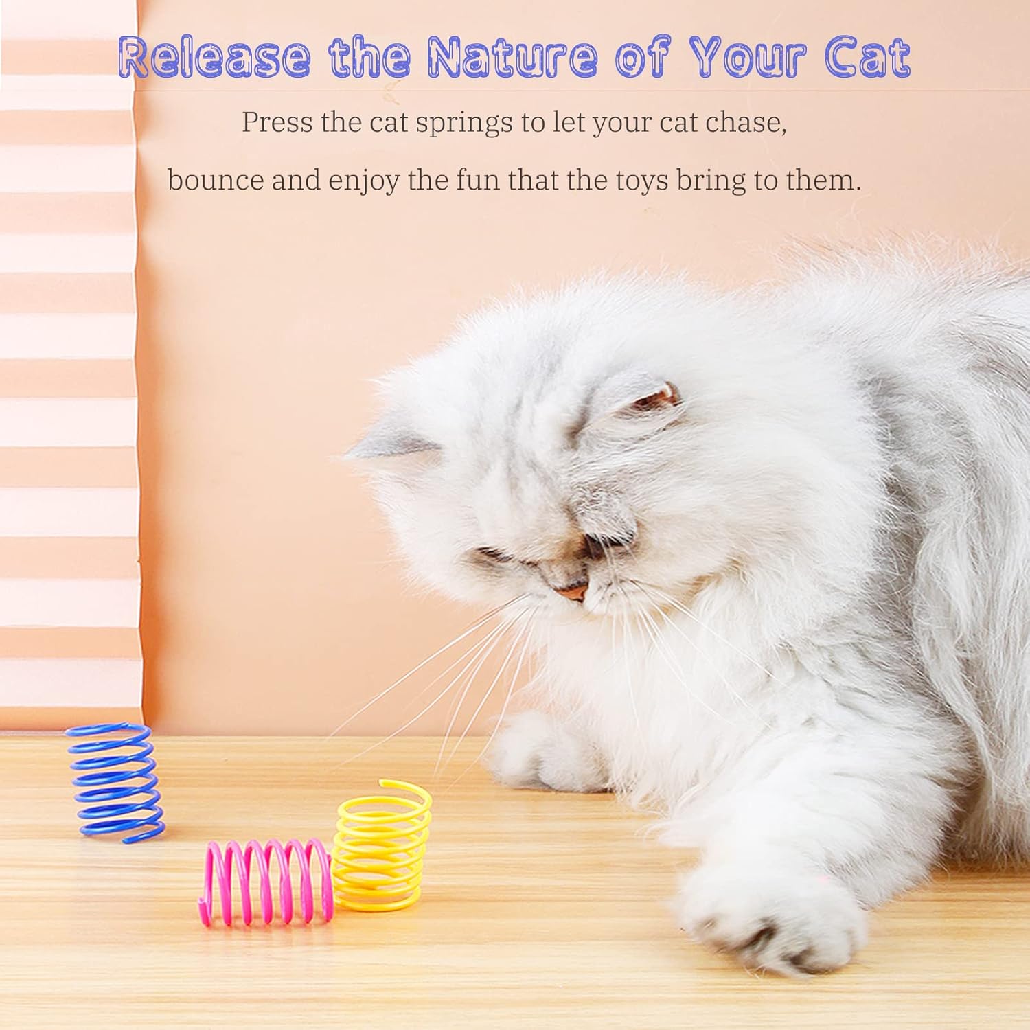 Petnice 12 Pcs Cat Colorful Springs Toys, Cat | PetNestUK
