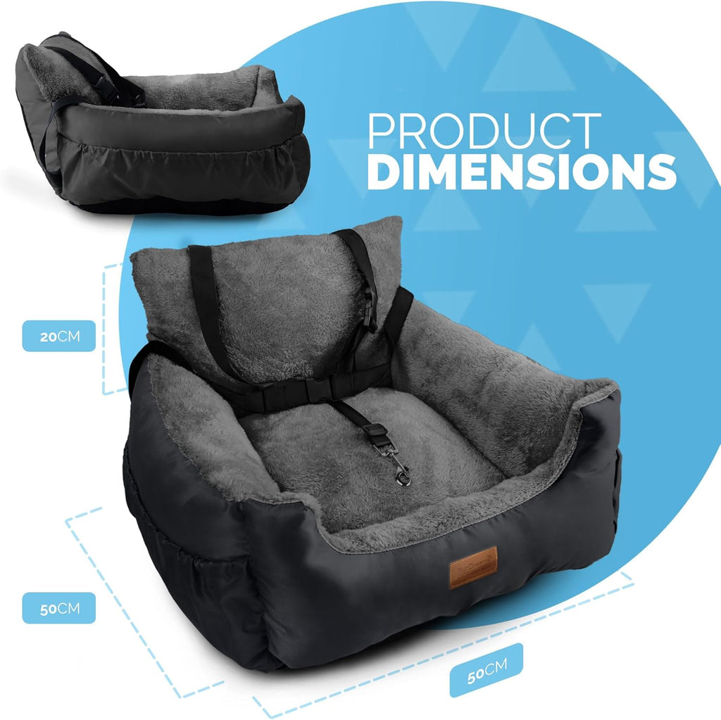 Furdreams Dog Car Seat Plush & Cosy Pet Car | PetNestUK