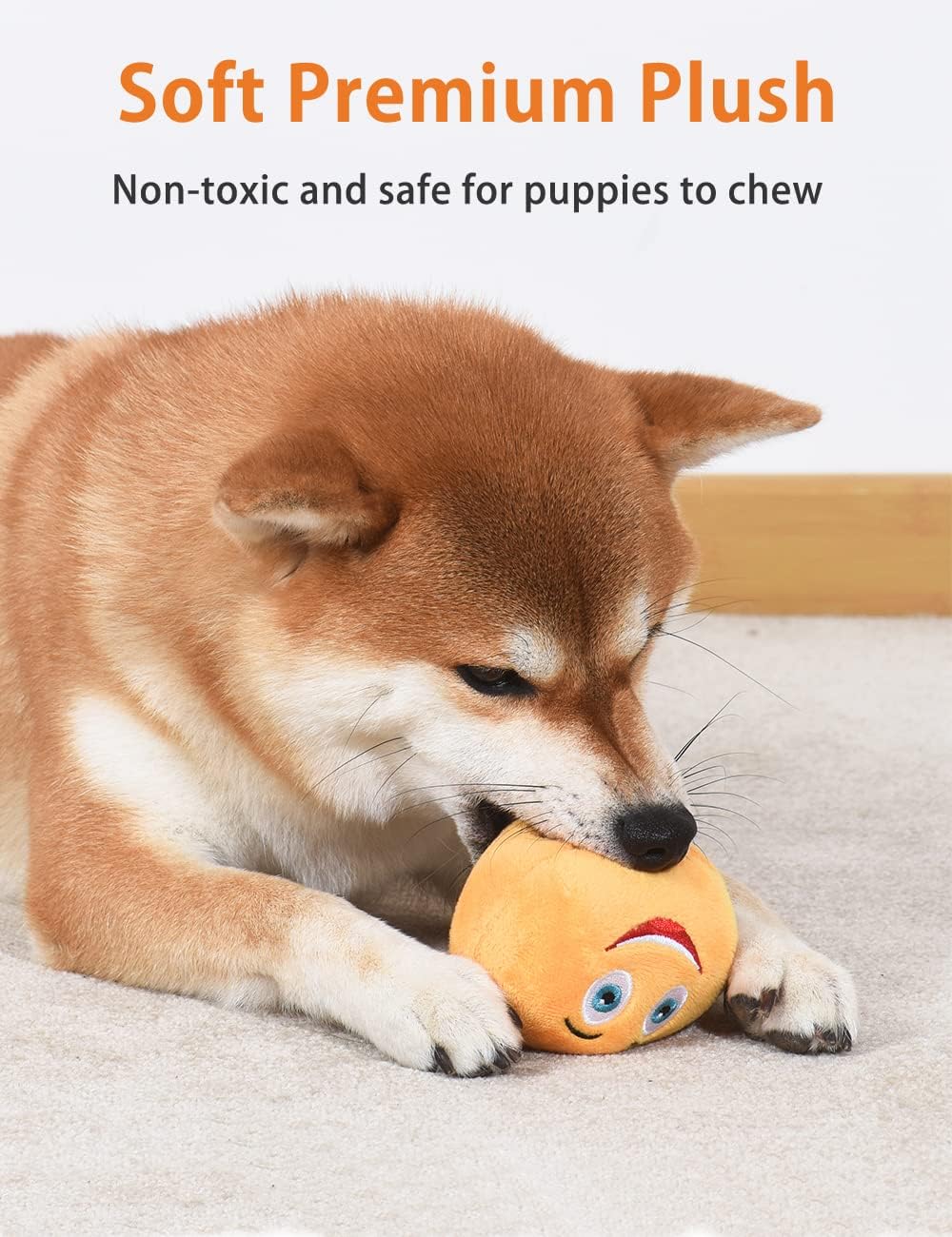 TONGKTAI Dog Toys, Soft Stuffed Plush Balls Pet | PetNestUK