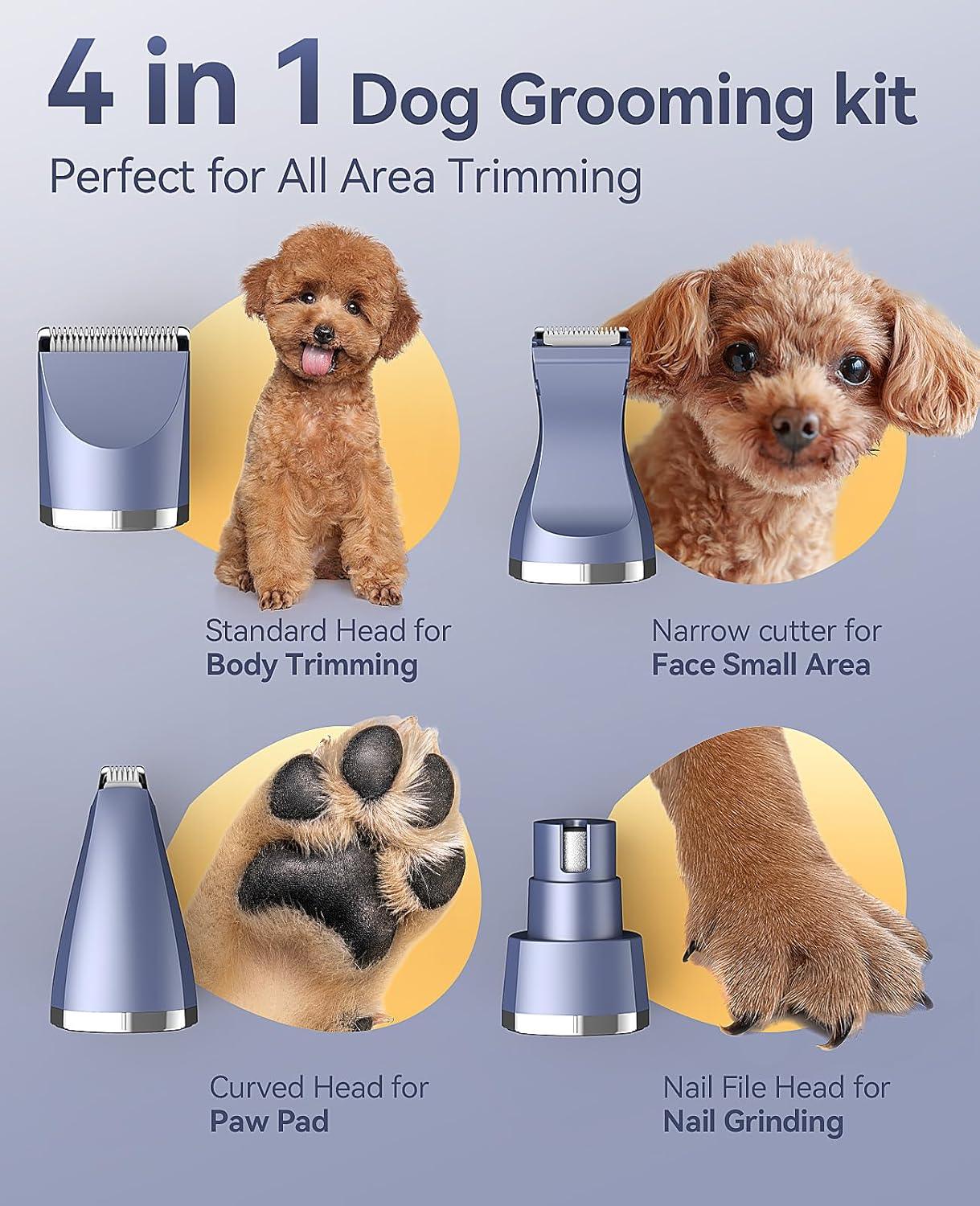 oneisall Dog Cat Grooming Kit 4 in 1 Cordless, | PetNestUK