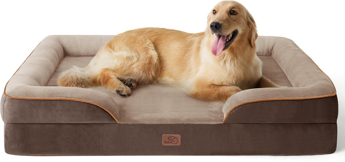 Bedsure Foam Dog Sofa Bed with Removable Cover