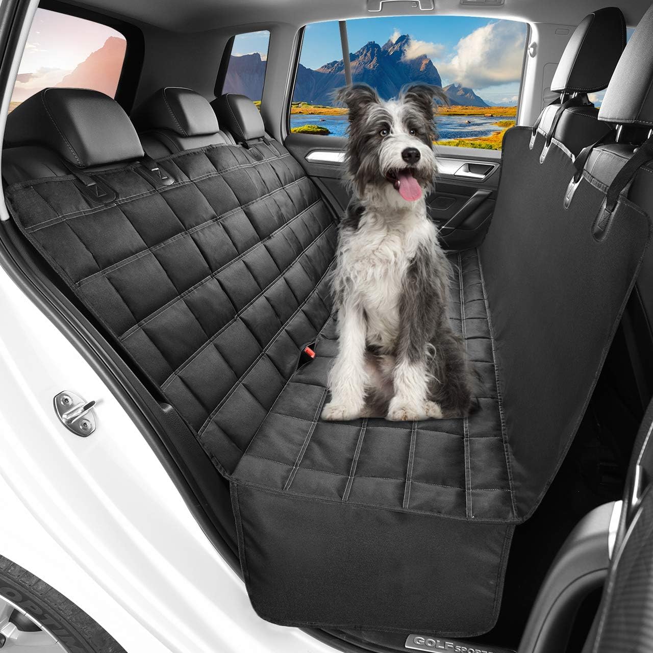 Hopidogie Dog Car Seat Cover 4-in-1, 100% | PetNestUK