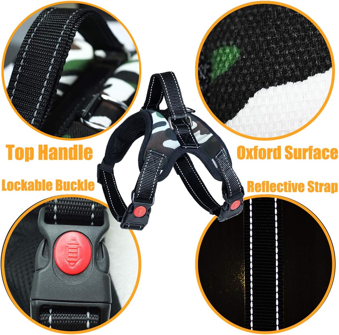 Musonic Adjustable Padded Dog Harness