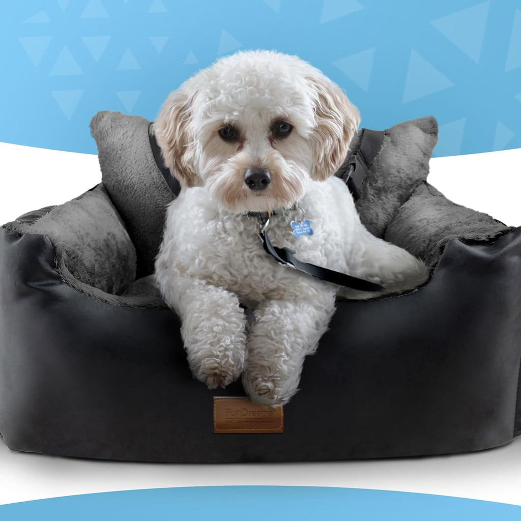 Furdreams Dog Car Seat Plush & Cosy Pet Car | PetNestUK