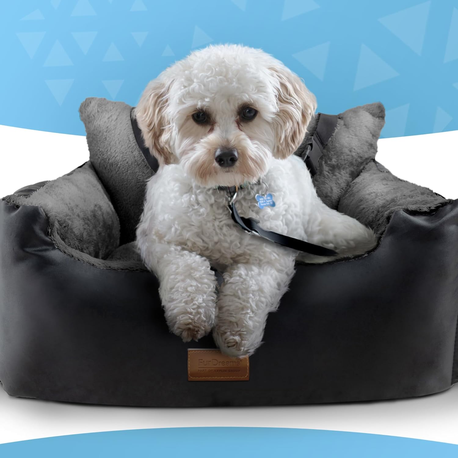 Furdreams Dog Car Seat Plush & Cosy Pet Car | PetNestUK
