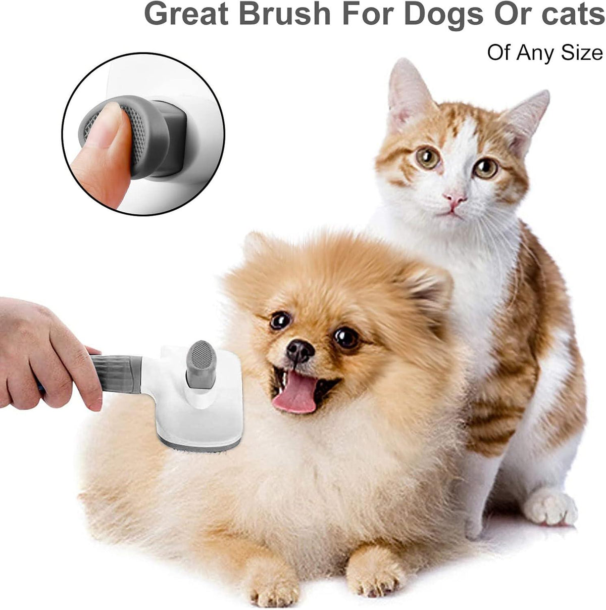 Elezenioc Self-Cleaning Pet Grooming Brush