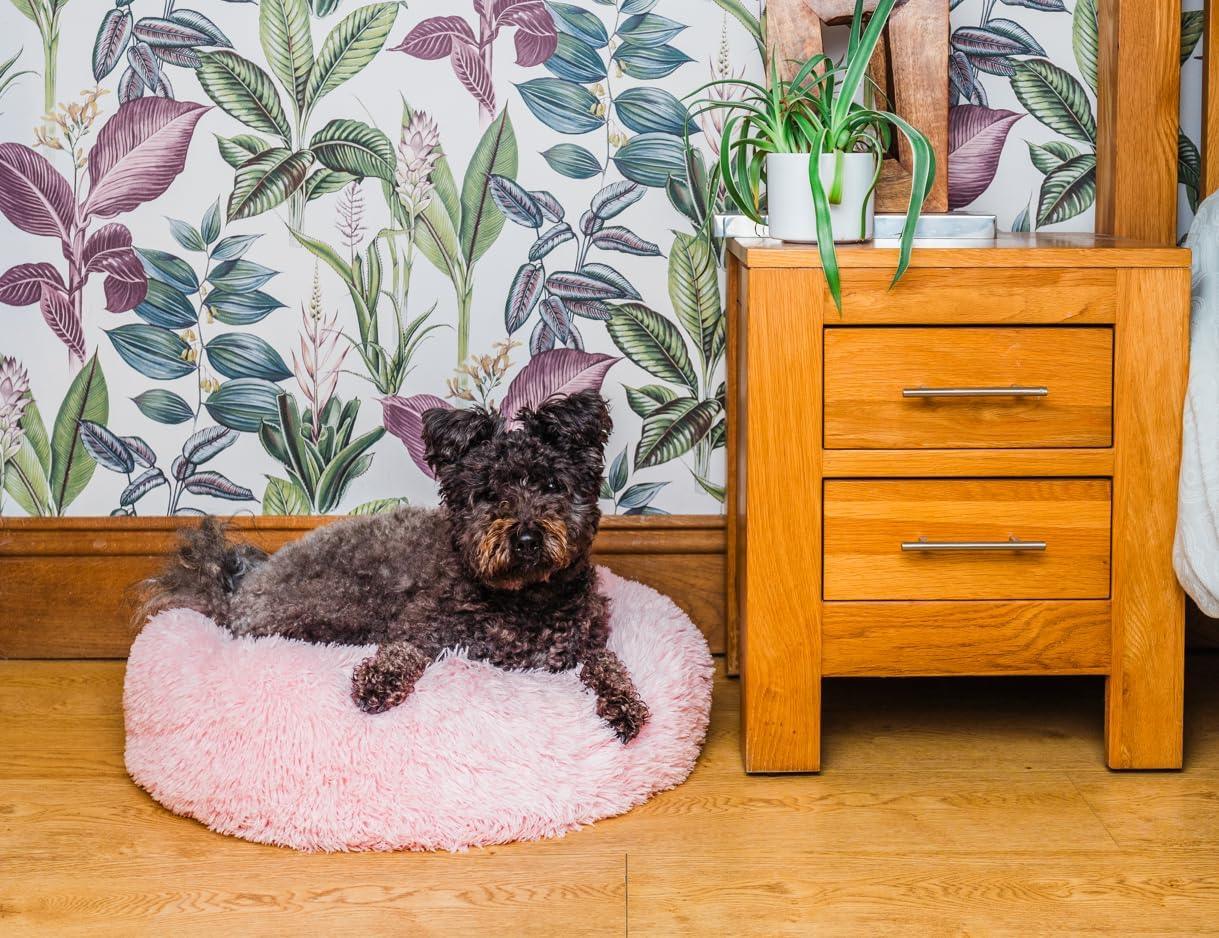 Woof & Whiskers Donut Beds For Dogs Grey Dog Bed | PetNestUK