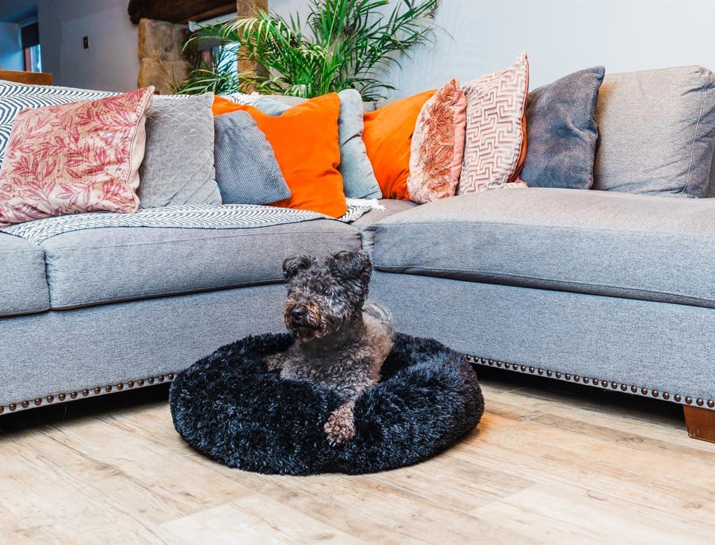 Woof & Whiskers Faux-Fur Donut Pet Bed