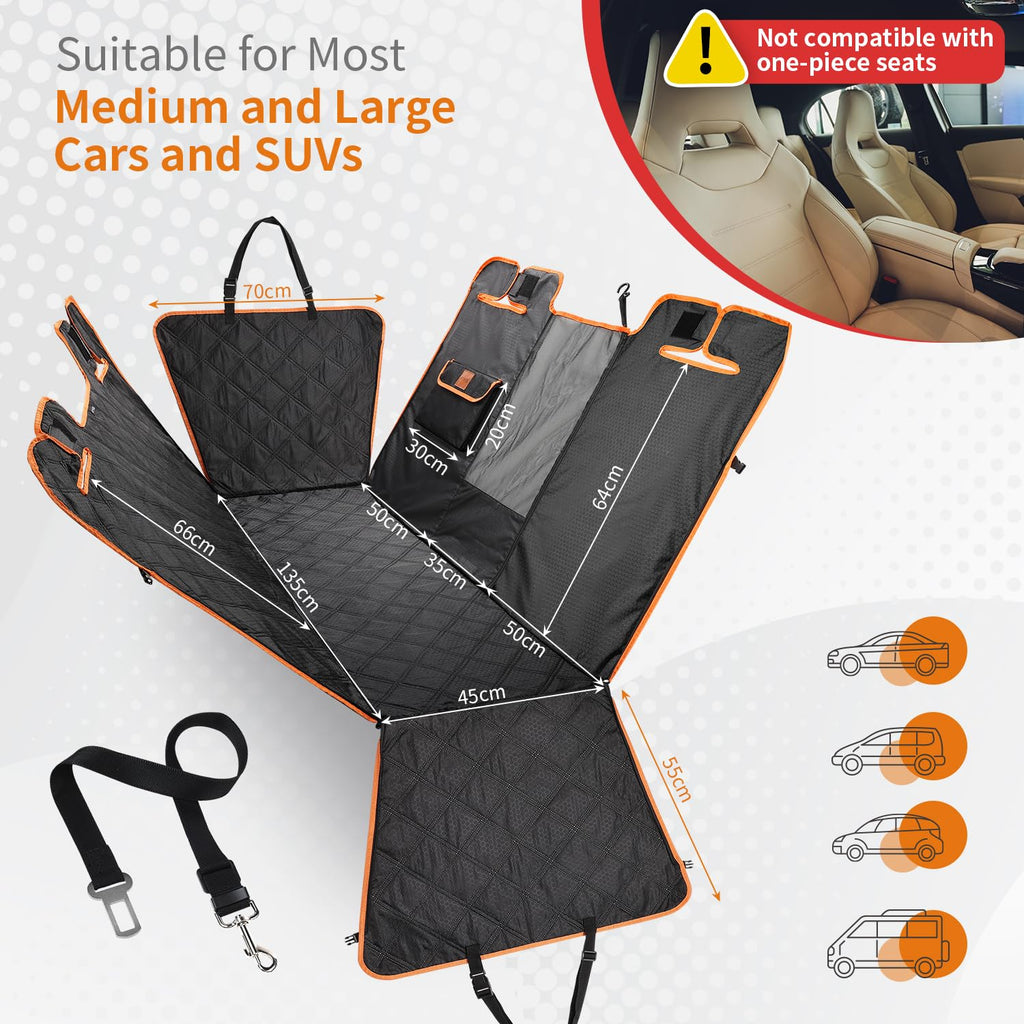 KYG Dog Car Seat Cover Dog Hammock For Car Back | PetNestUK
