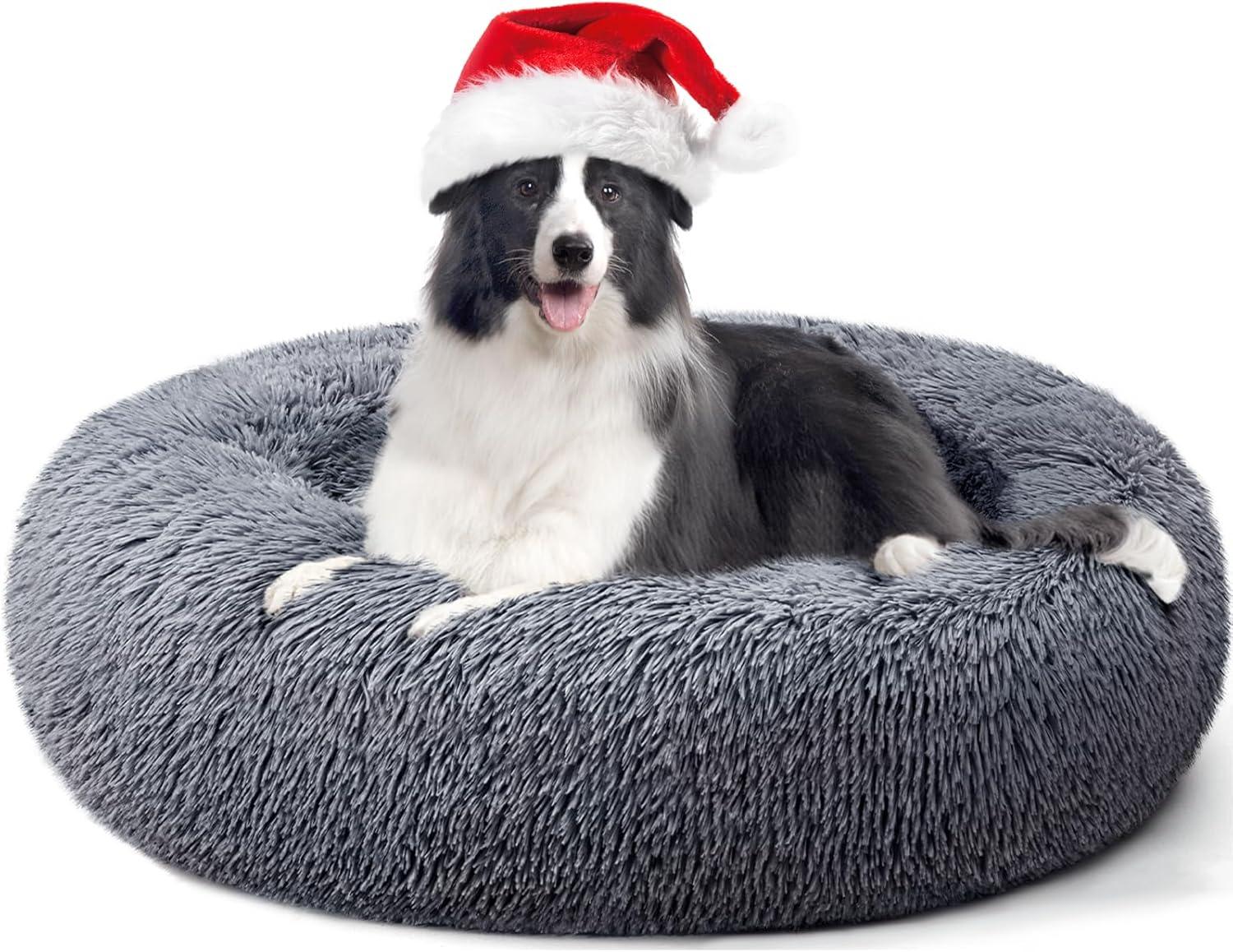 YOJOGEE Calming Donut Puppy Bed for Medium Small | PetNestUK