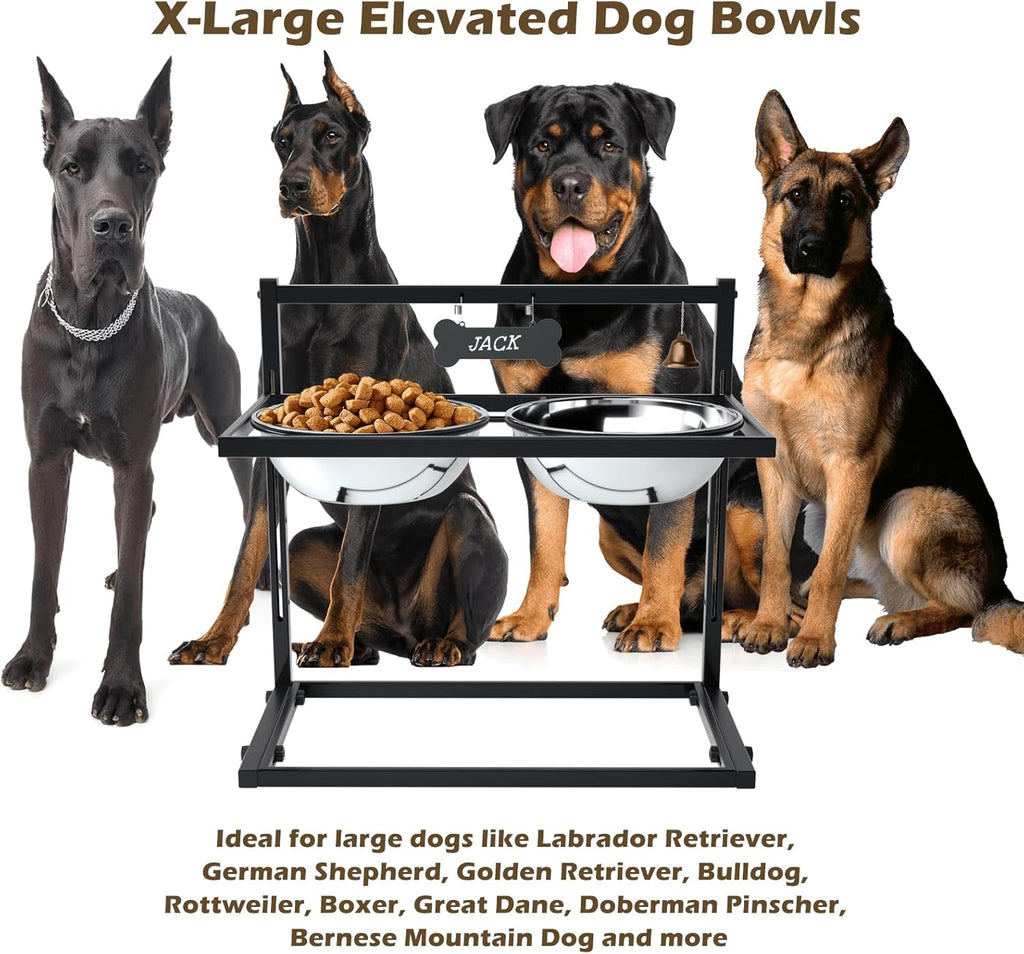 Raised Dog Bowl Height-Adjustable, Dog bowls | PetNestUK