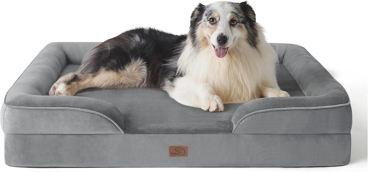 Bedsure Foam Dog Sofa Bed with Removable Cover