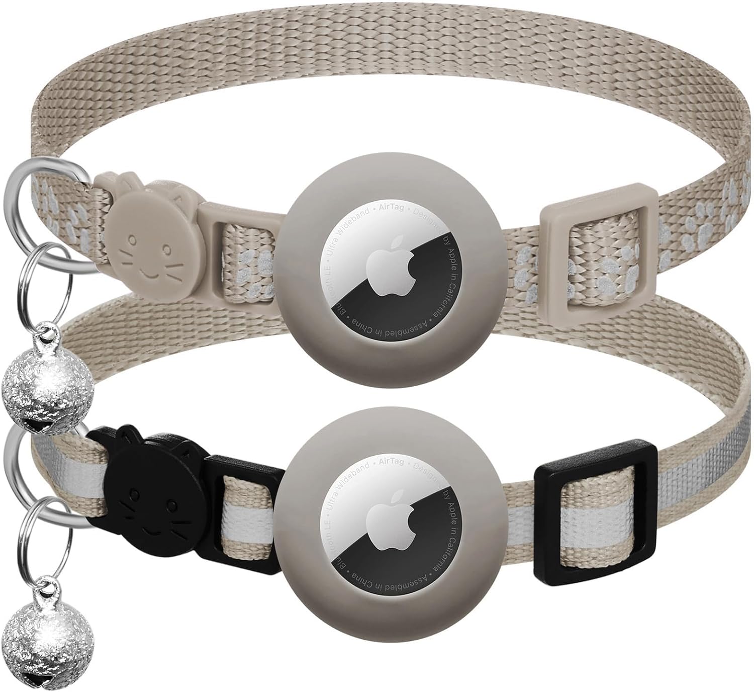 2 Pack Airtag Cat Collar Breakaway with | PetNestUK