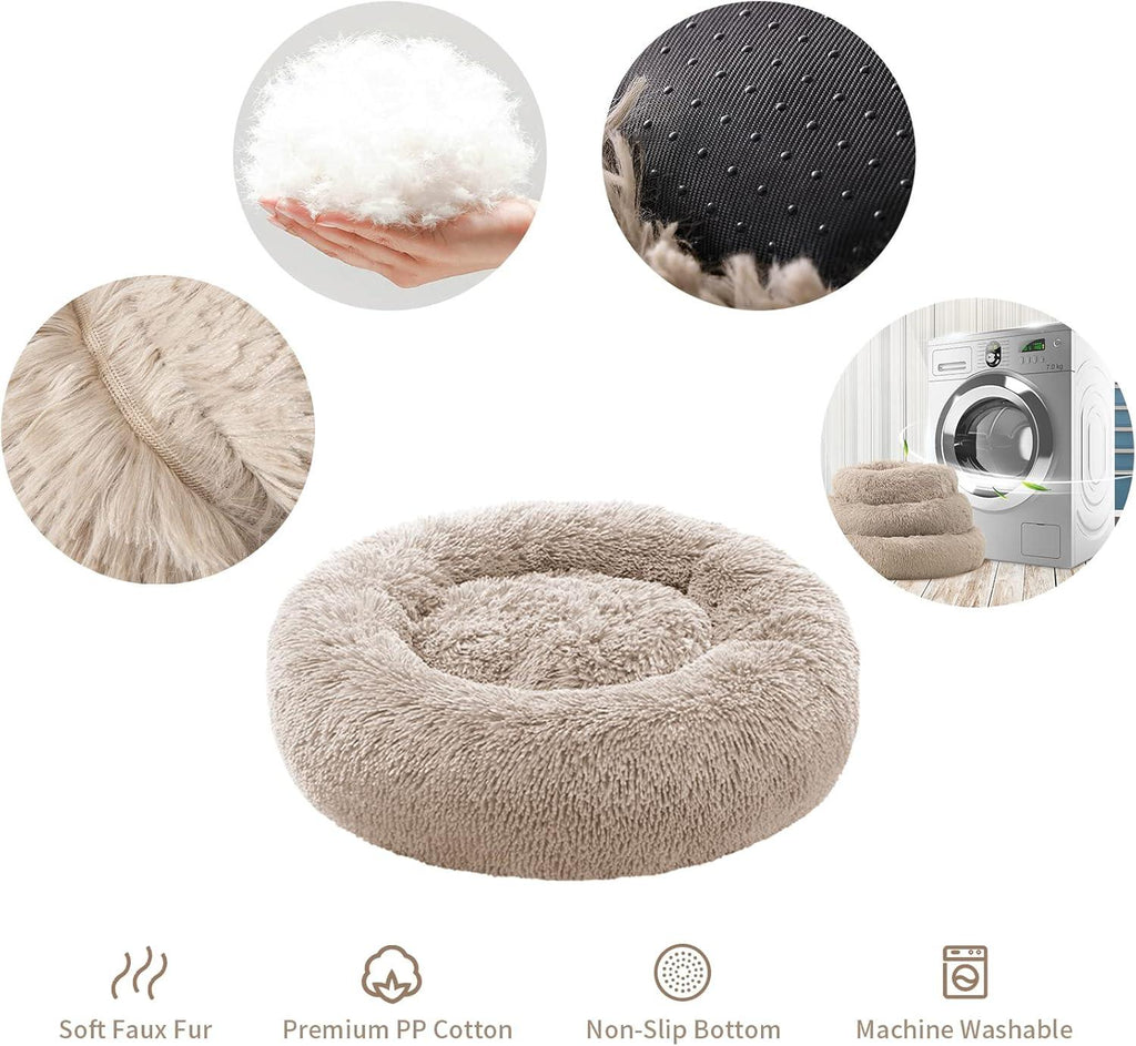YOJOGEE Calming Donut Puppy Bed for Medium Small | PetNestUK