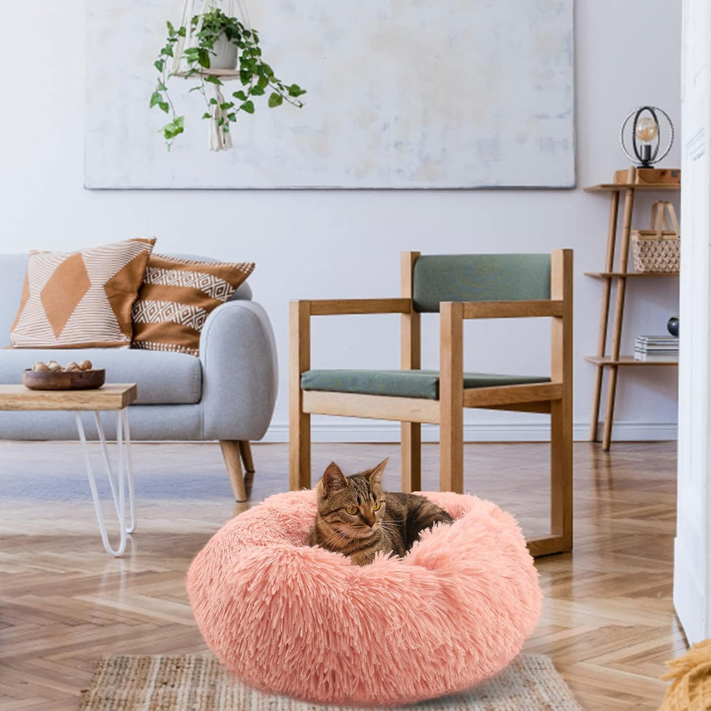 Enjamoy Plush Donut Pet Bed
