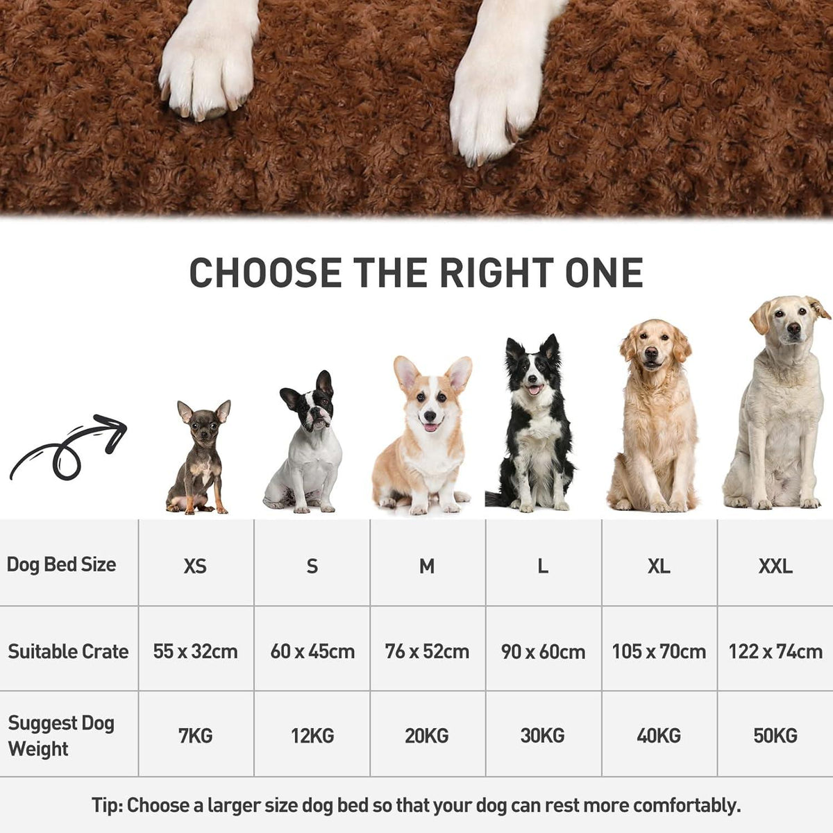KSIIA Washable Padded Dog Mattress