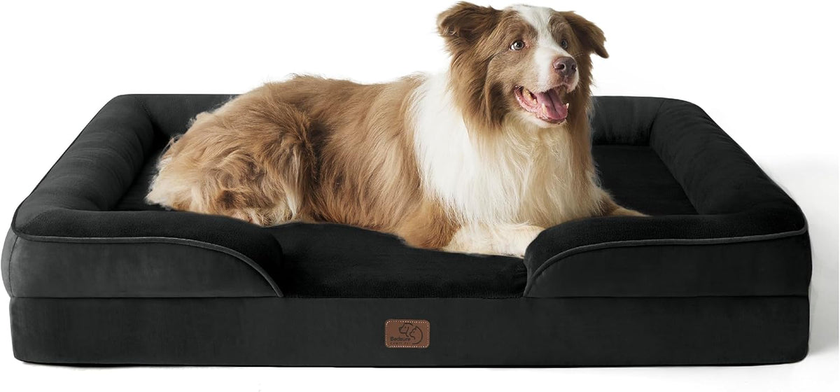 Bedsure Foam Dog Sofa Bed with Removable Cover
