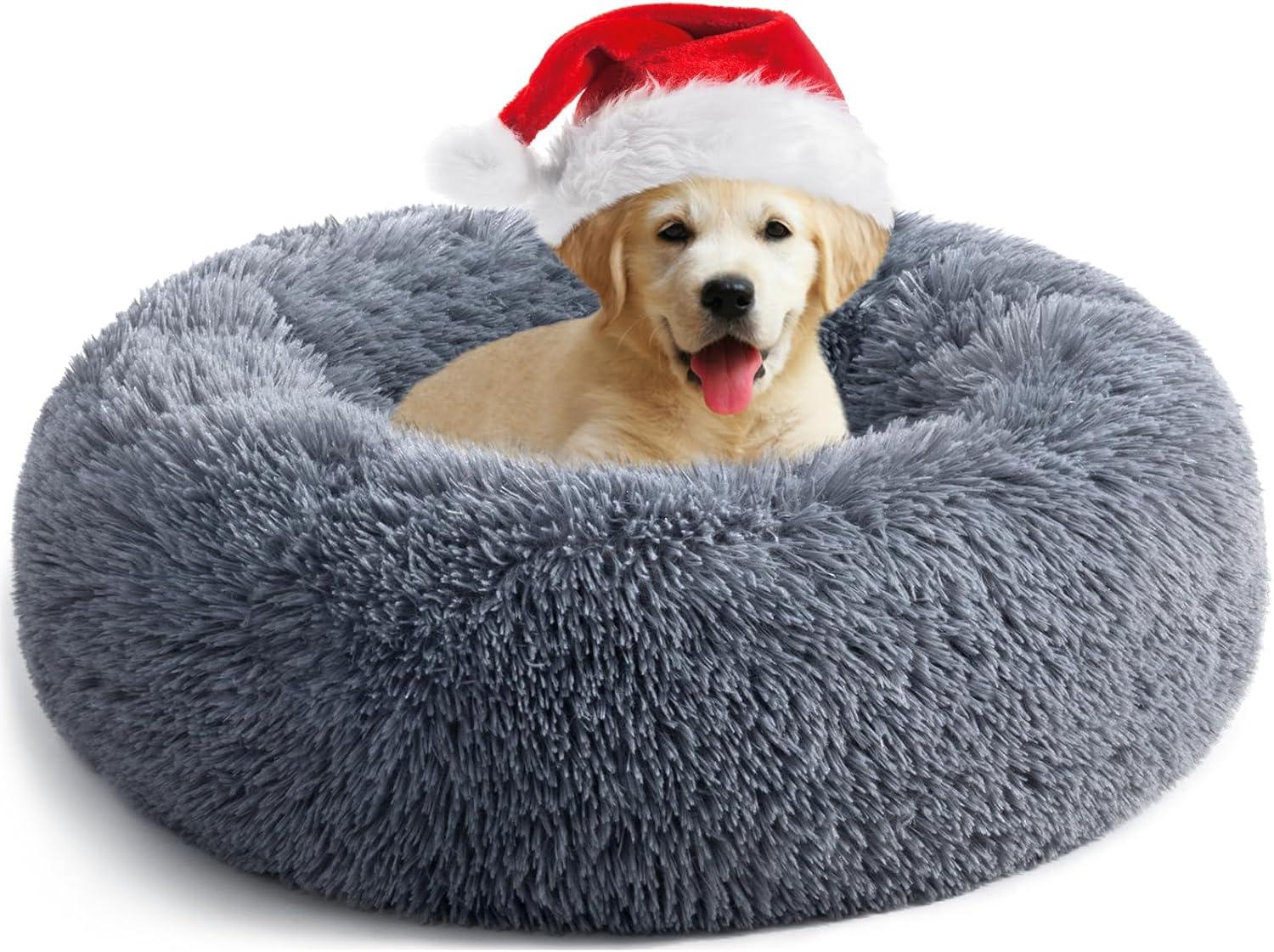 YOJOGEE Calming Donut Puppy Bed for Medium Small | PetNestUK
