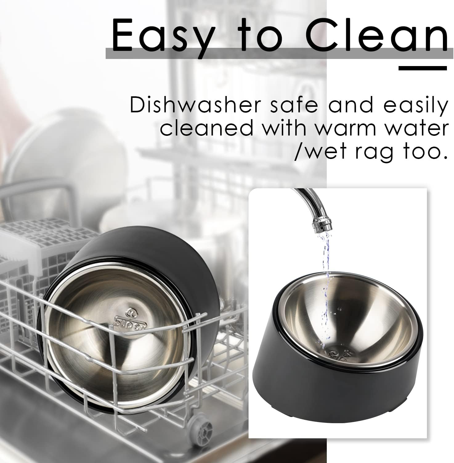 SuperDesign Mess Free 15° Slanted Bowl for Dogs | PetNestUK