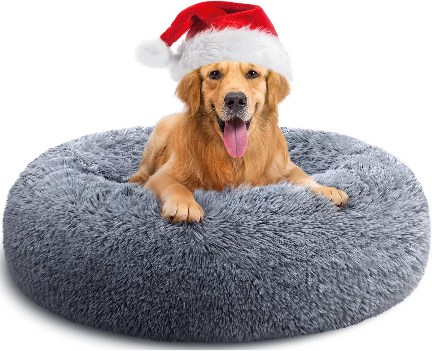 YOJOGEE Calming Donut Puppy Bed for Medium Small | PetNestUK