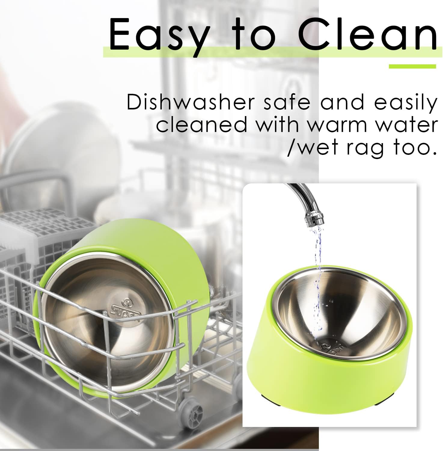 SuperDesign Mess Free 15° Slanted Bowl for Dogs | PetNestUK